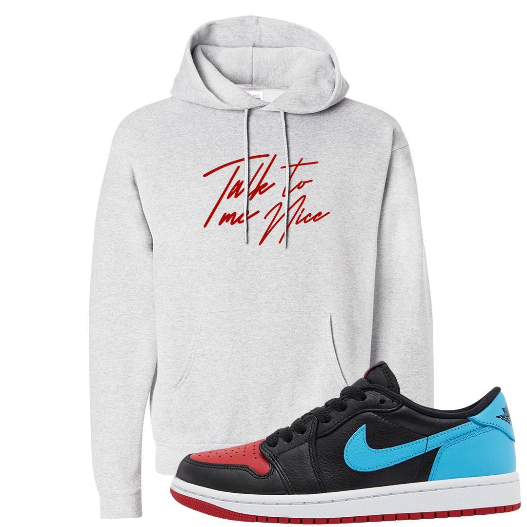 UNC to CHI Low 1s Hoodie | Talk To Me Nice, Ash