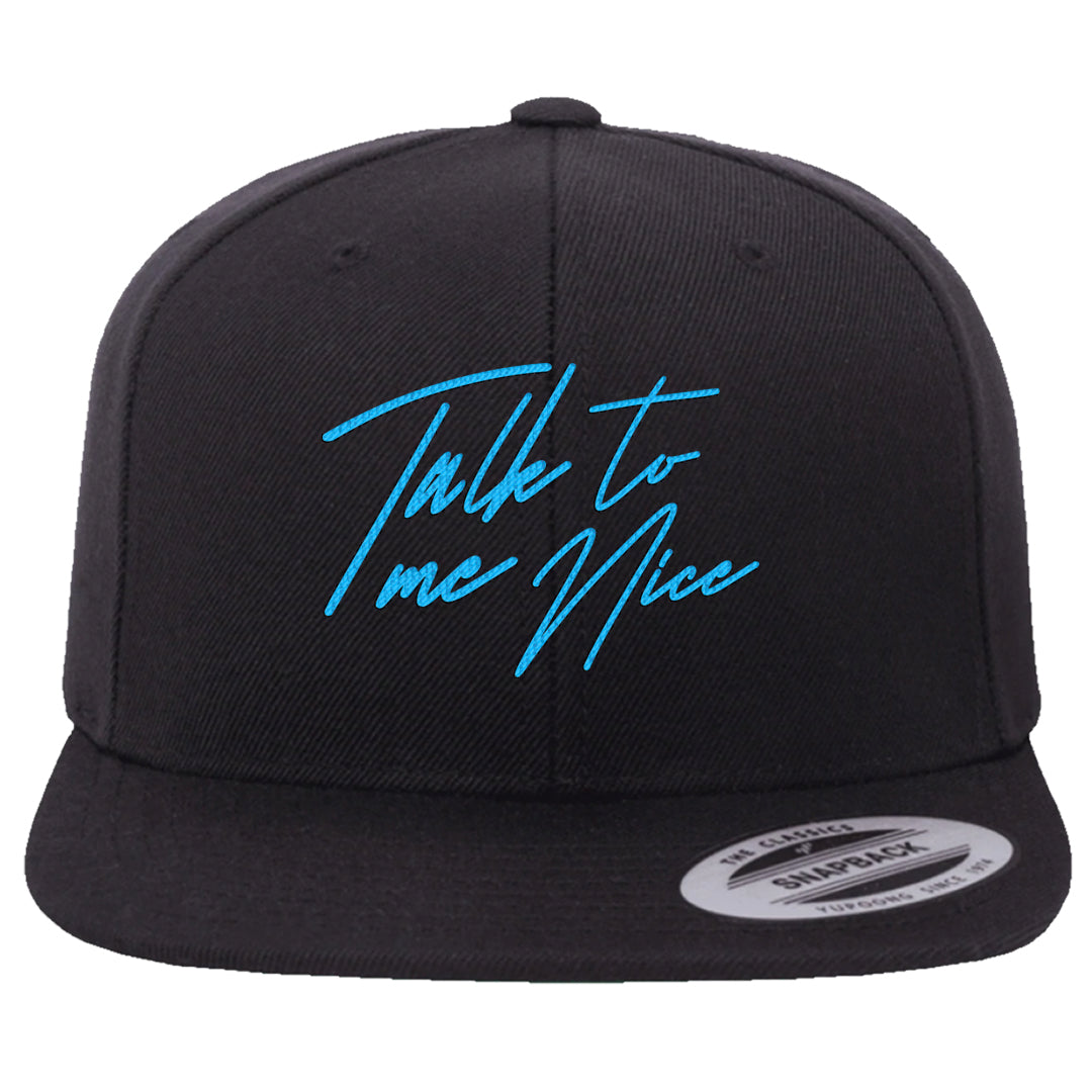 UNC to CHI Low 1s Snapback Hat | Talk To Me Nice, Black