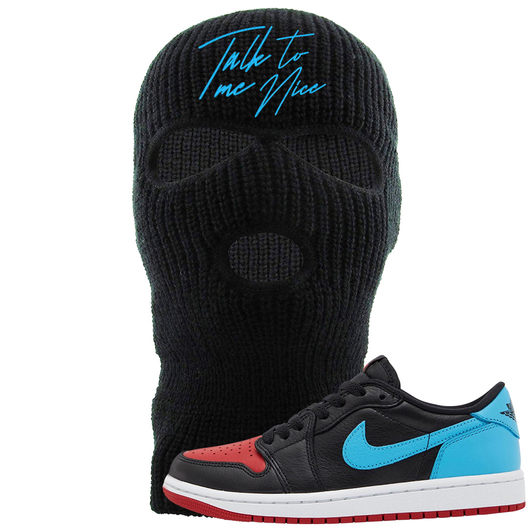 UNC to CHI Low 1s Ski Mask | Talk To Me Nice, Black