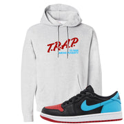 UNC to CHI Low 1s Hoodie | Trap To Rise Above Poverty, Ash