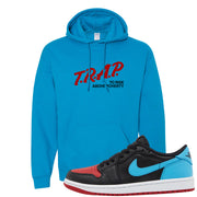 UNC to CHI Low 1s Hoodie | Trap To Rise Above Poverty, Sapphire