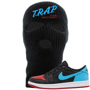 UNC to CHI Low 1s Ski Mask | Trap To Rise Above Poverty, Black