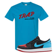 UNC to CHI Low 1s T Shirt | Trap To Rise Above Poverty, Sapphire