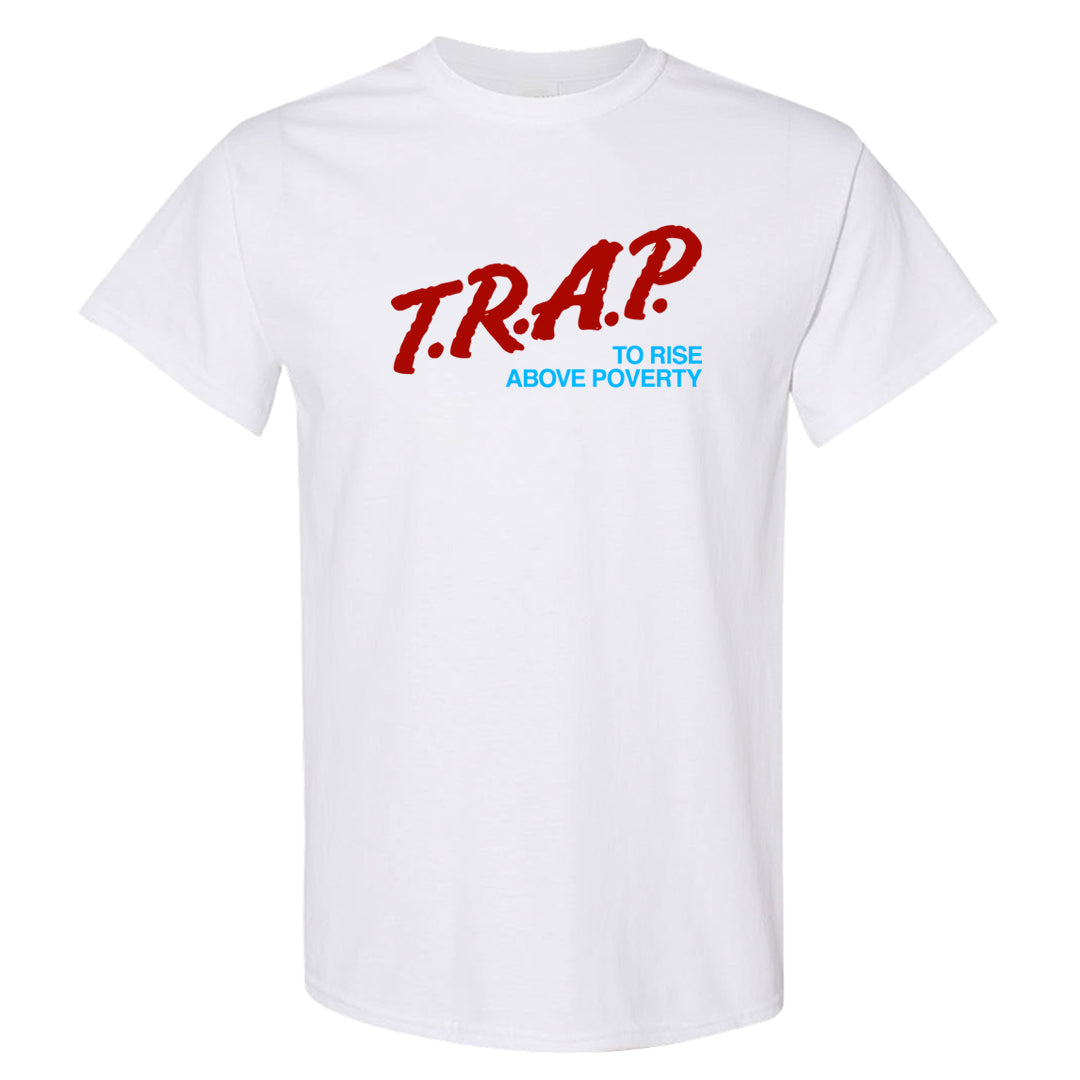 UNC to CHI Low 1s T Shirt | Trap To Rise Above Poverty, White