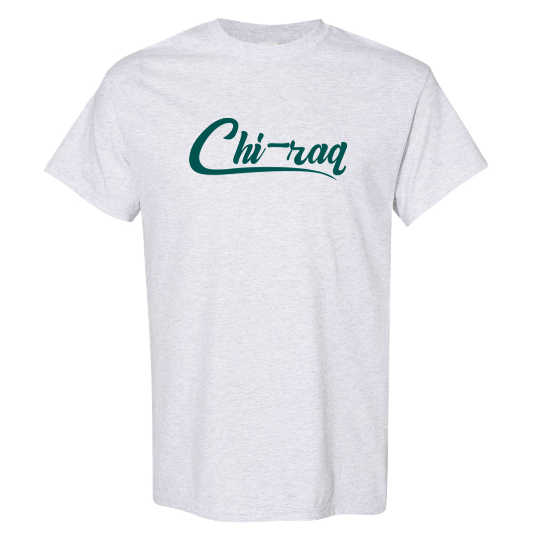 Chenille Teal Aqua Mid 1s T Shirt | Chiraq, Ash