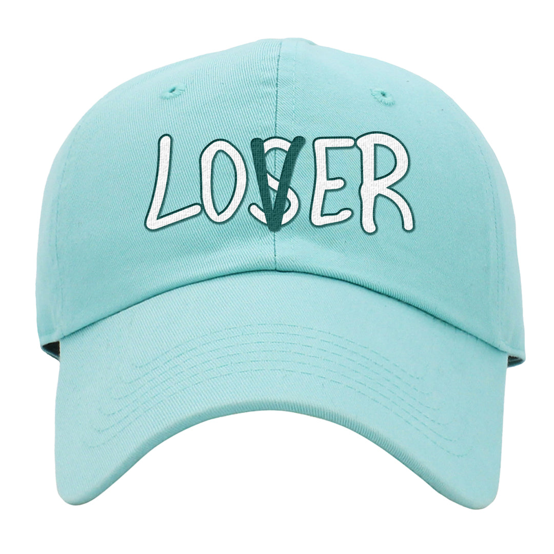 Chenille Teal Aqua Mid 1s Dad Hat | Lover, Mint