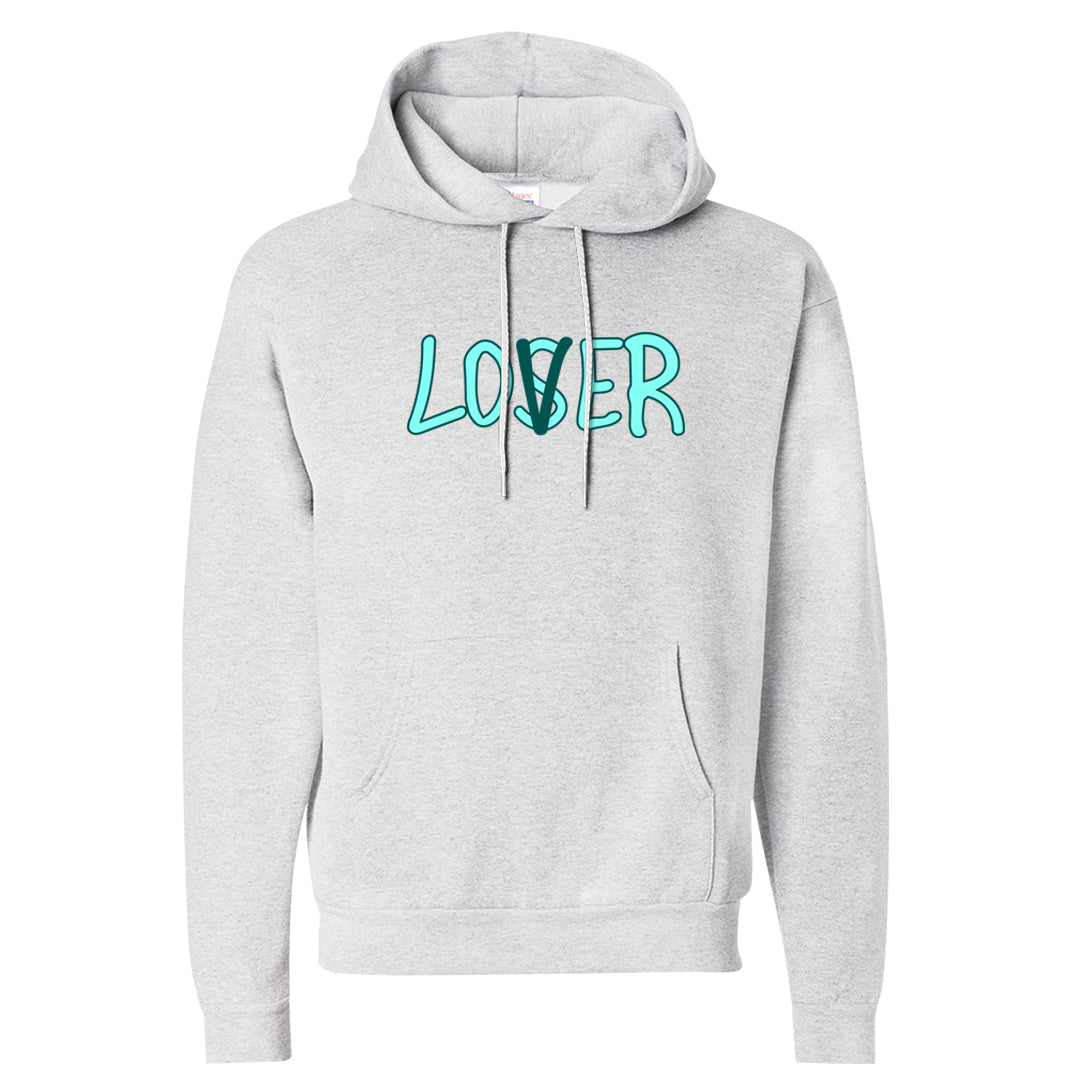 Chenille Teal Aqua Mid 1s Hoodie | Lover, Ash