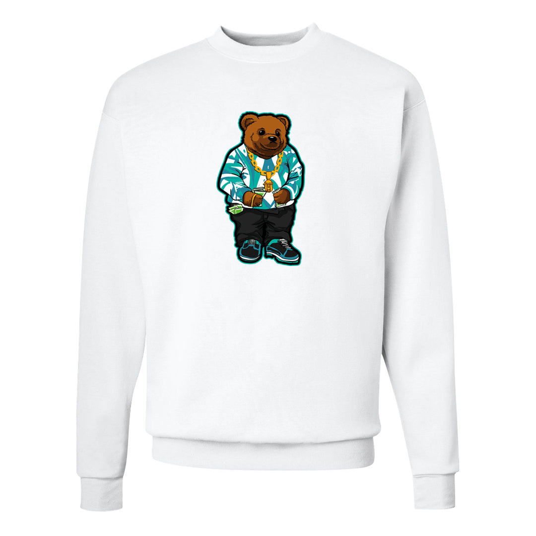 Inspired By The Greatest Mid 1s Crewneck Sweatshirt | Sweater Bear, White