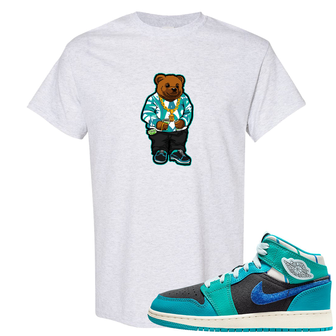 Inspired By The Greatest Mid 1s T Shirt | Sweater Bear, Ash