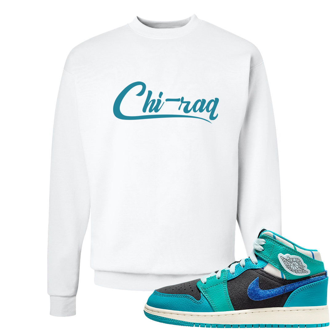 Inspired By The Greatest Mid 1s Crewneck Sweatshirt | Chiraq, White
