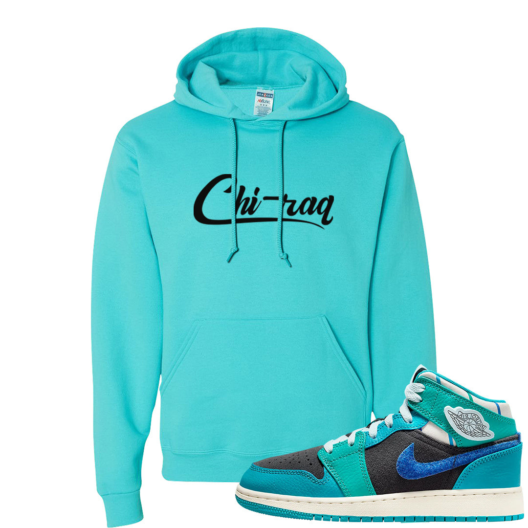 Inspired By The Greatest Mid 1s Hoodie | Chiraq, Scuba Blue