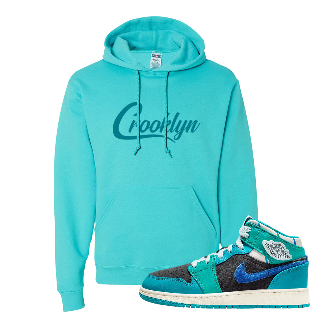 Inspired By The Greatest Mid 1s Hoodie | Crooklyn, Scuba Blue