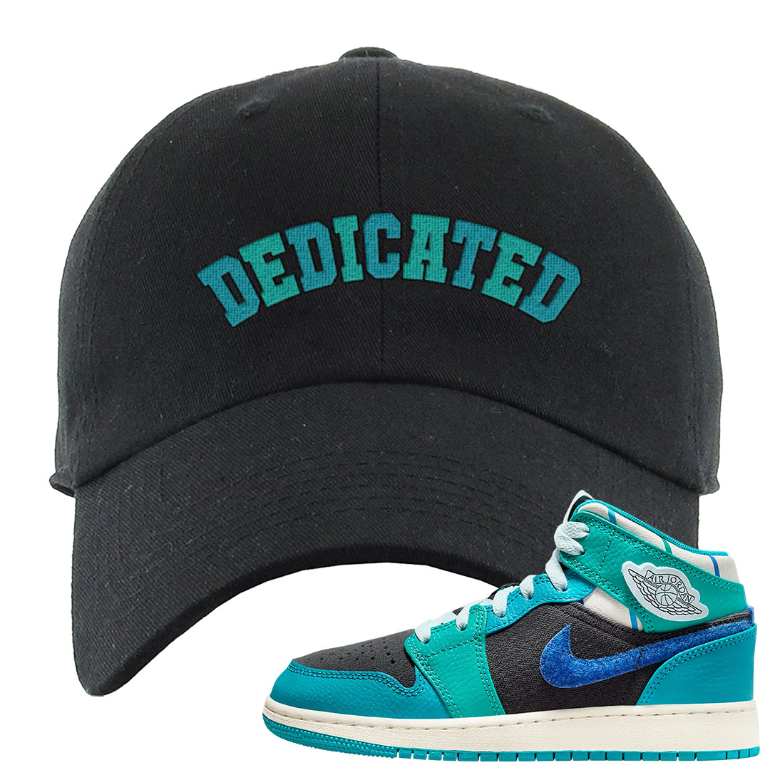 Inspired By The Greatest Mid 1s Dad Hat | Dedicated, Black