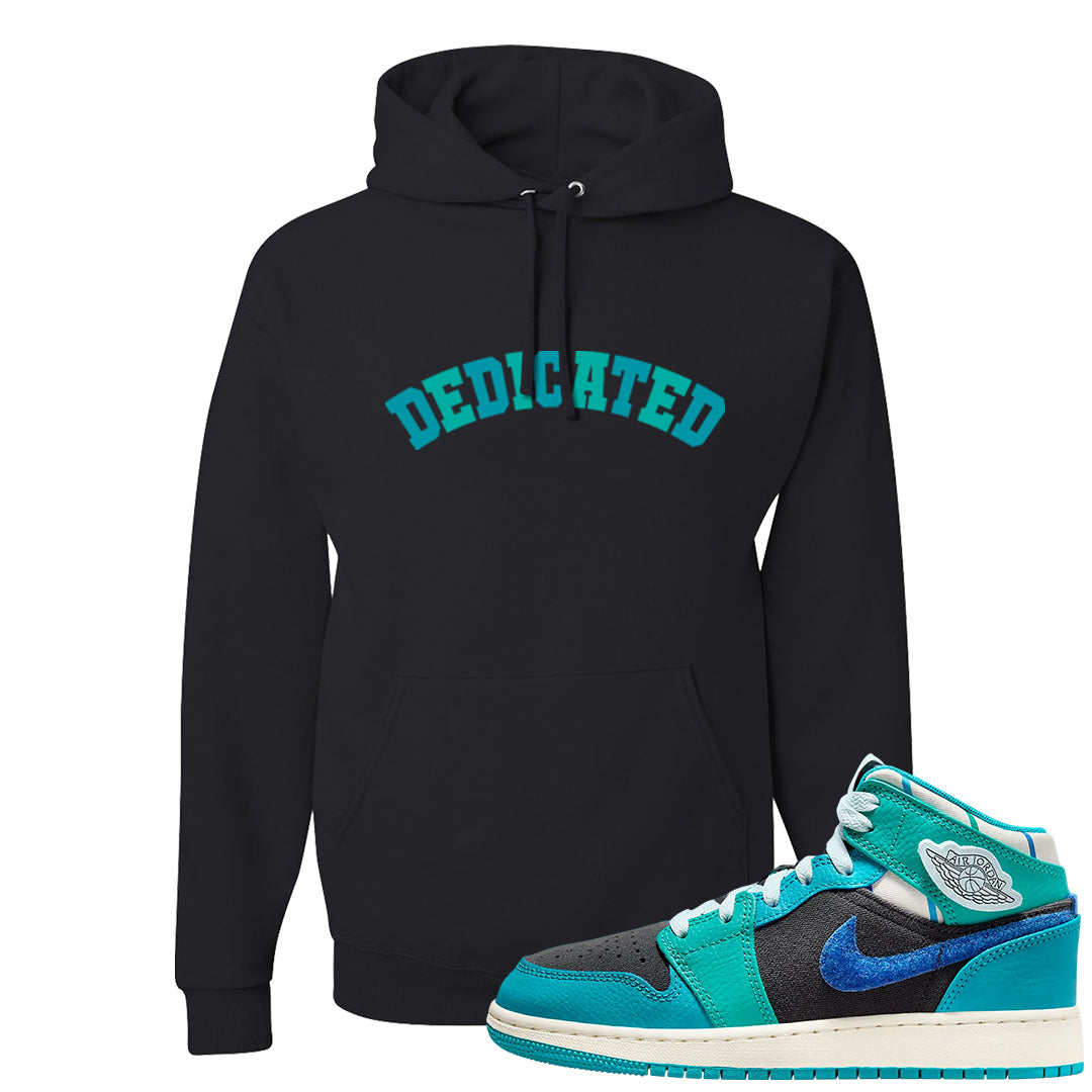 Inspired By The Greatest Mid 1s Hoodie | Dedicated, Black