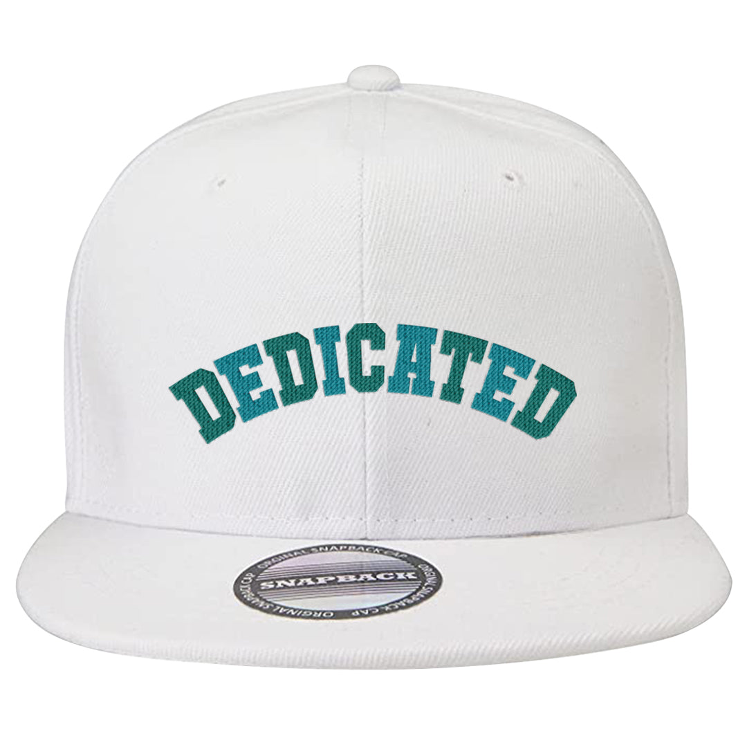 Inspired By The Greatest Mid 1s Snapback Hat | Dedicated, White