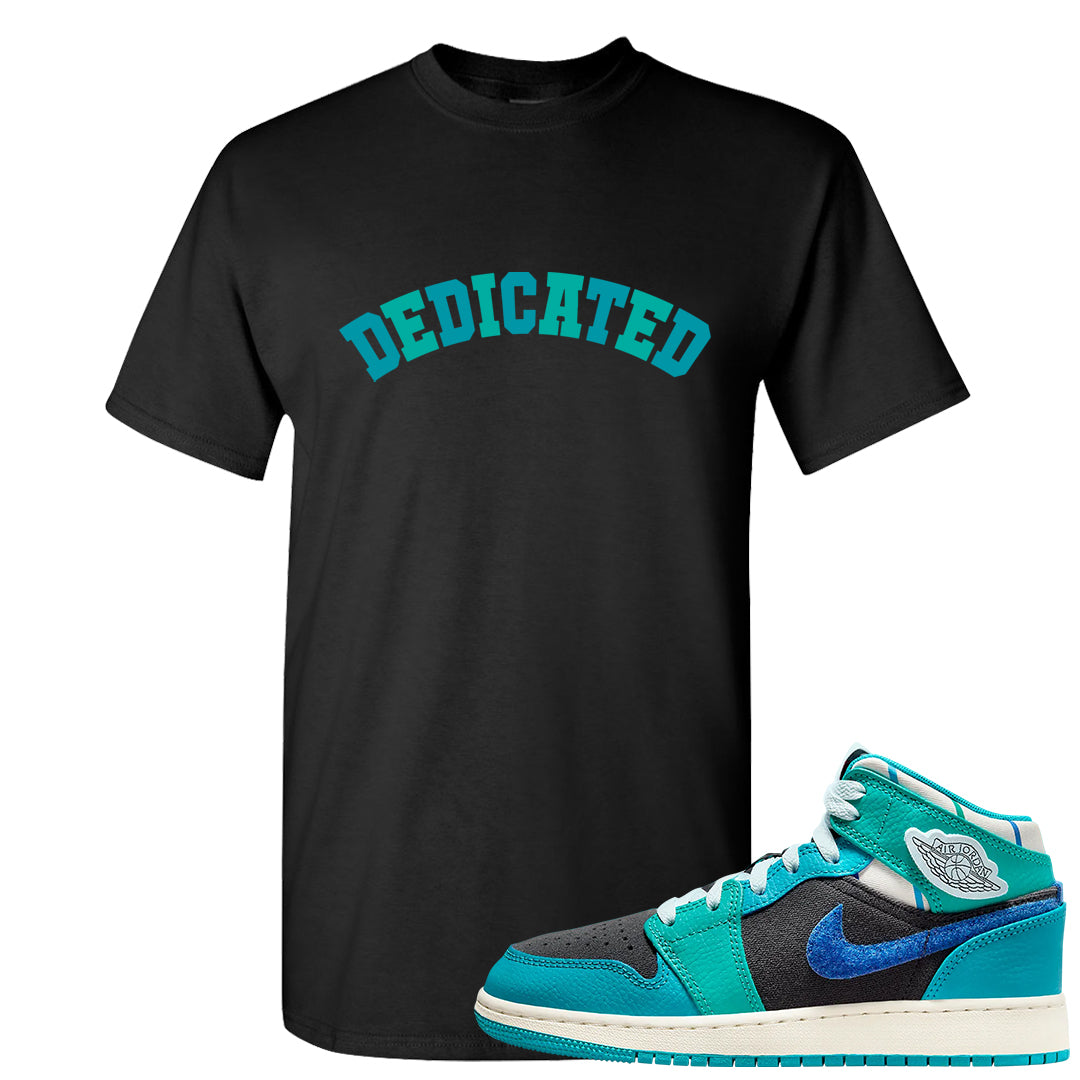 Inspired By The Greatest Mid 1s T Shirt | Dedicated, Black