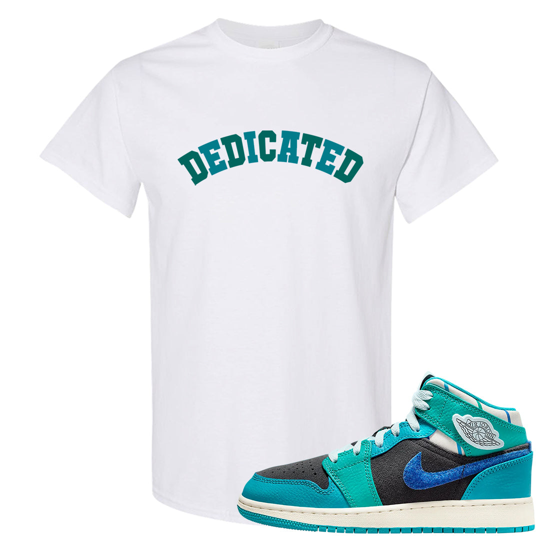 Inspired By The Greatest Mid 1s T Shirt | Dedicated, White