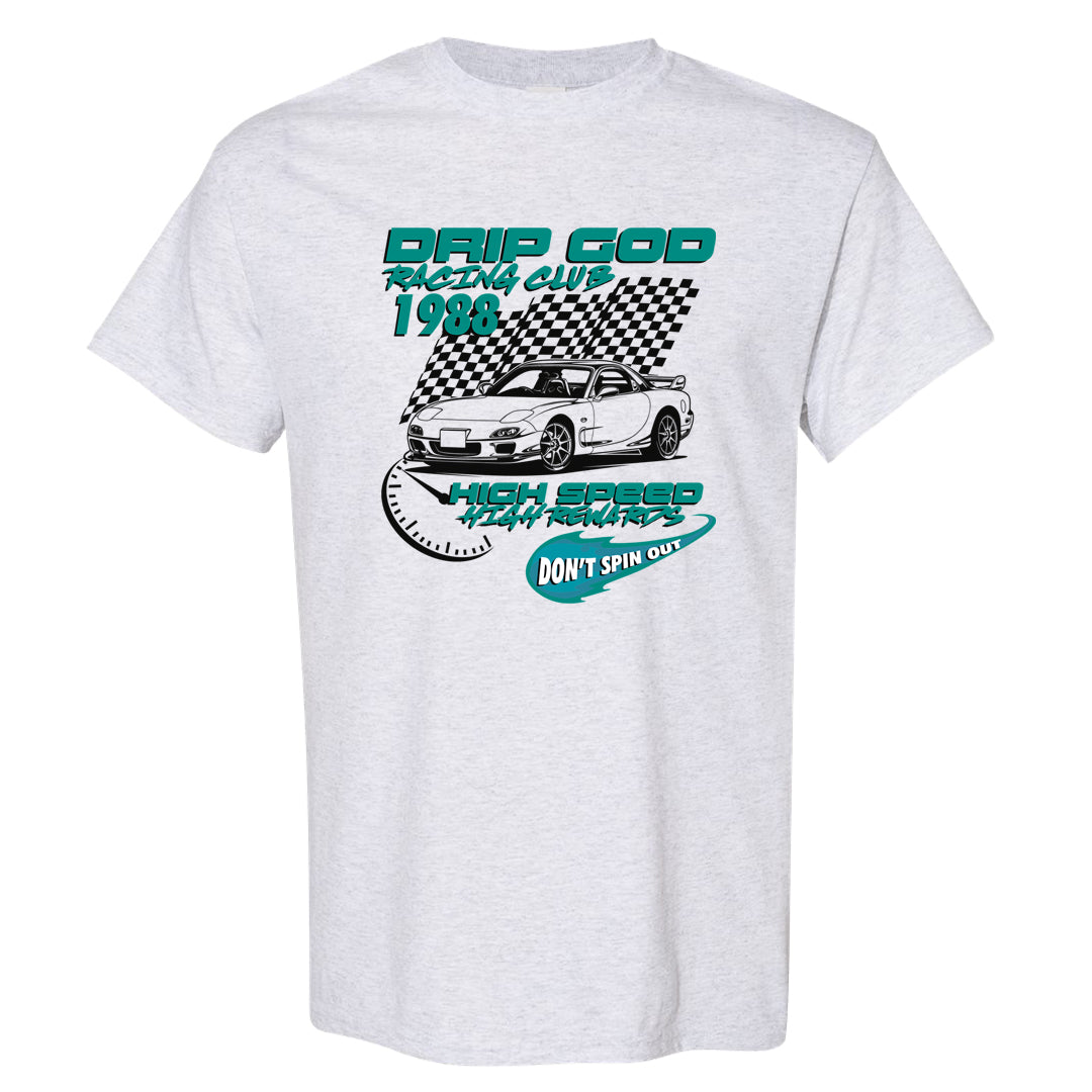 Inspired By The Greatest Mid 1s T Shirt | Drip God Racing Club, Ash