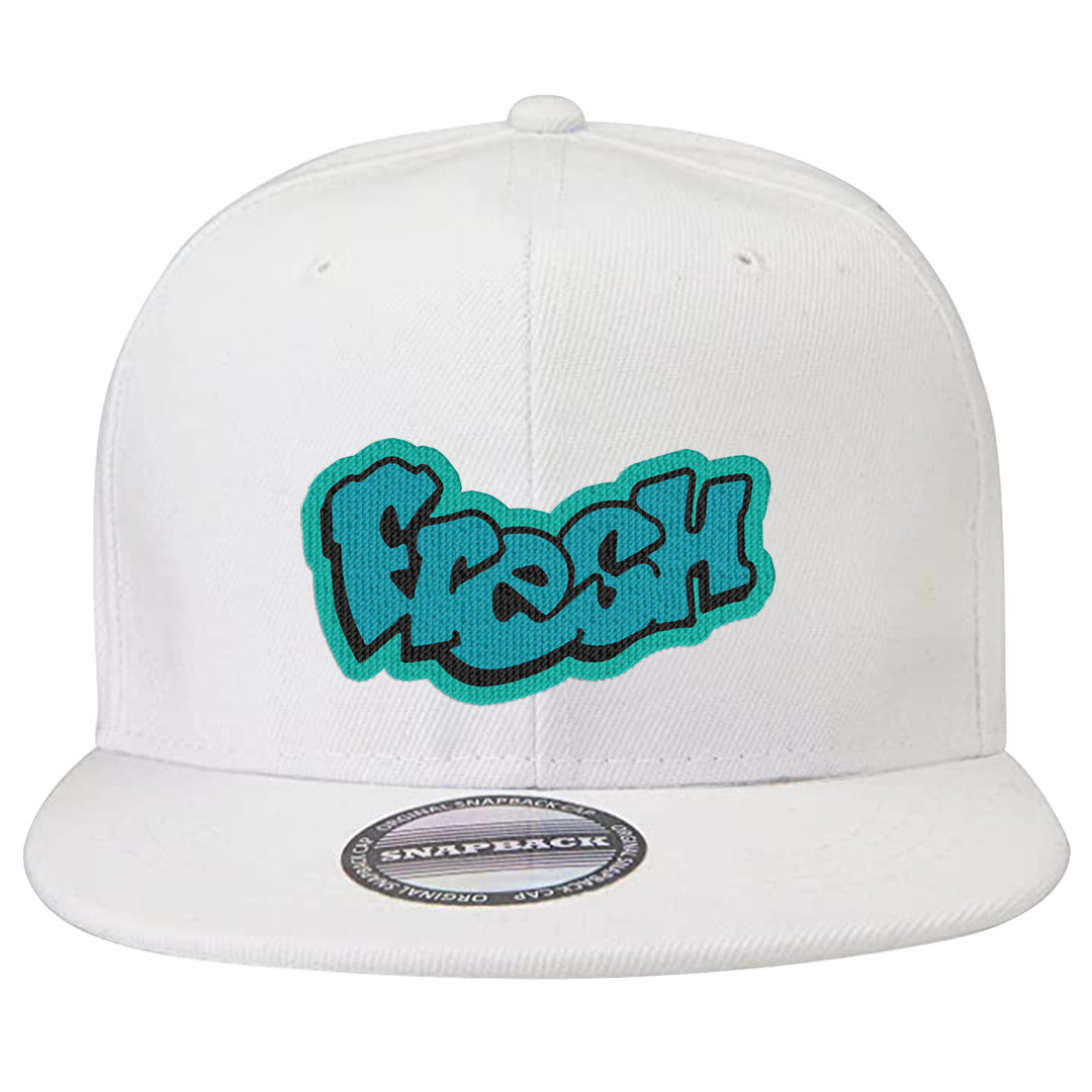 Inspired By The Greatest Mid 1s Snapback Hat | Fresh, White