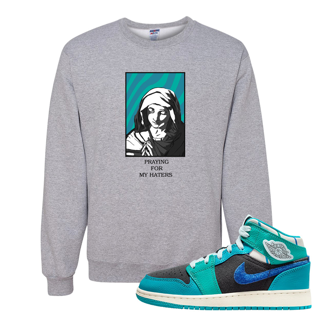Inspired By The Greatest Mid 1s Crewneck Sweatshirt | God Told Me, Ash