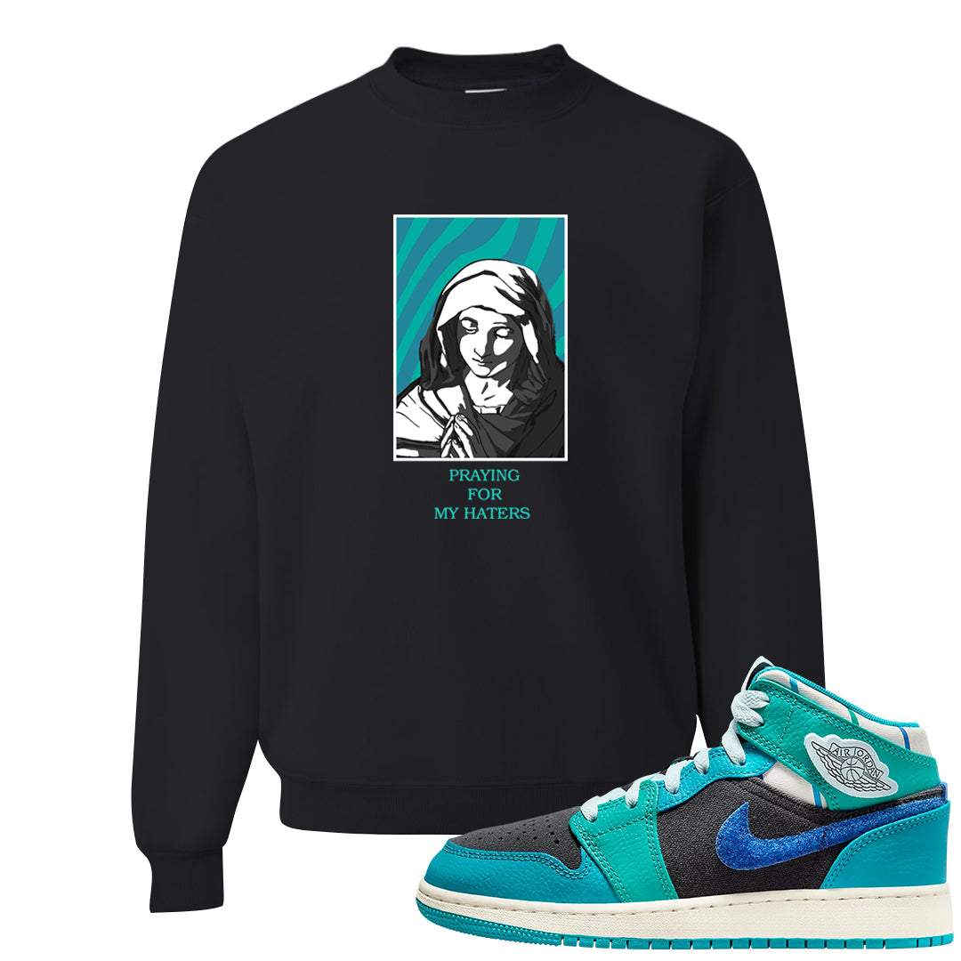 Inspired By The Greatest Mid 1s Crewneck Sweatshirt | God Told Me, Black
