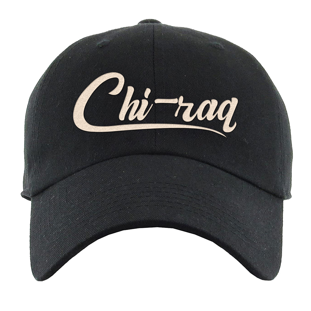 Dark Brown Retro High 1s Dad Hat | Chiraq, Black