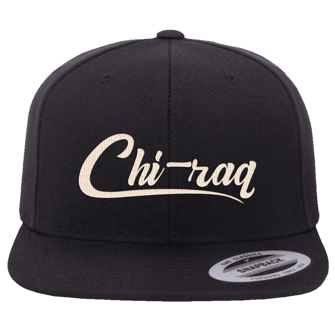 Dark Brown Retro High 1s Snapback Hat | Chiraq, Black