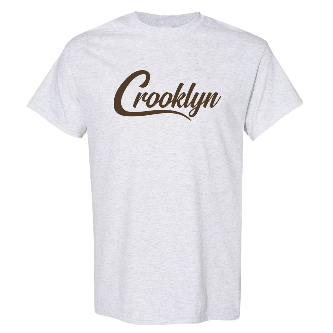Dark Brown Retro High 1s T Shirt | Crooklyn, Ash