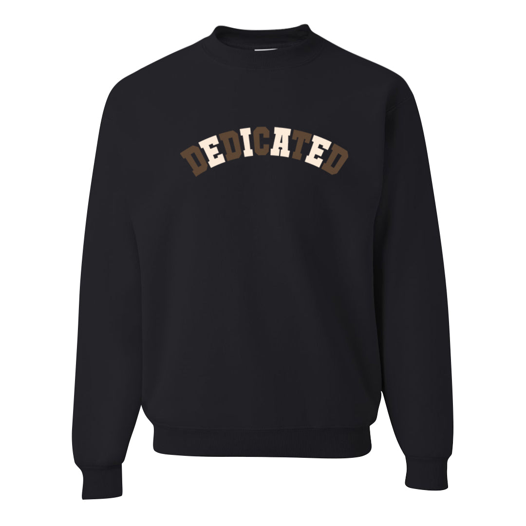 Dark Brown Retro High 1s Crewneck Sweatshirt | Dedicated, Black
