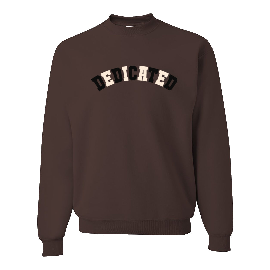 Dark Brown Retro High 1s Crewneck Sweatshirt | Dedicated, Chocolate