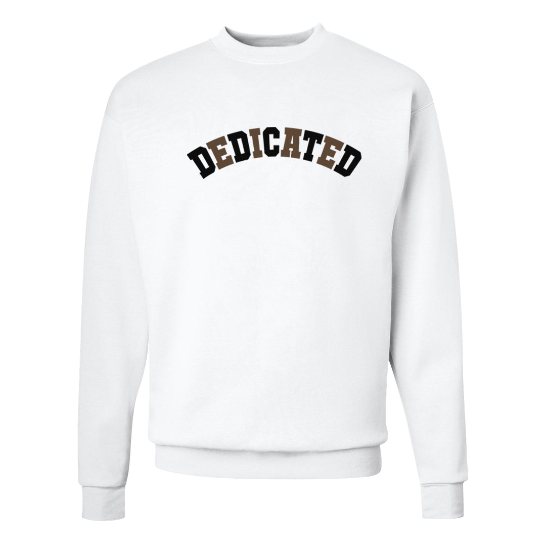 Dark Brown Retro High 1s Crewneck Sweatshirt | Dedicated, White