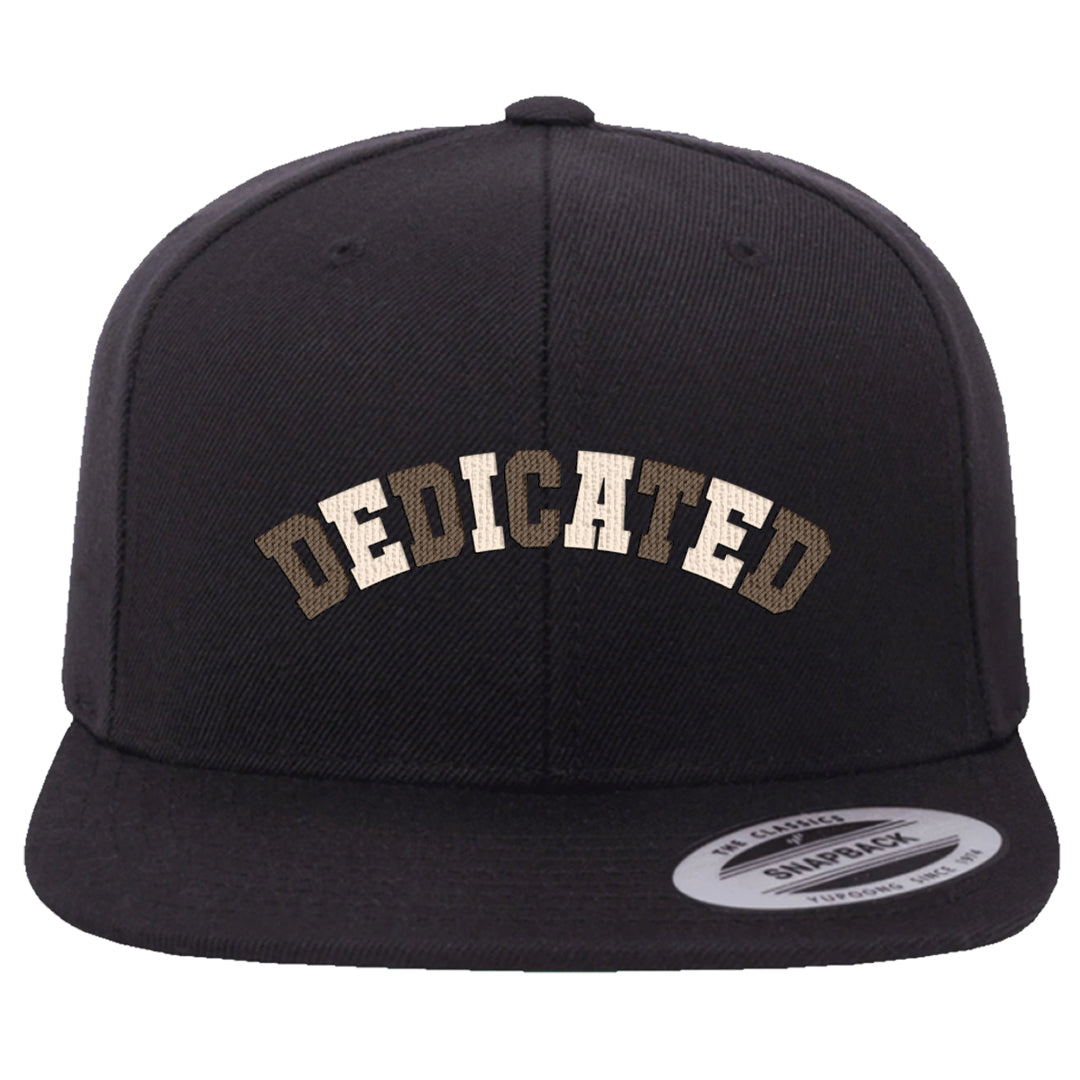 Dark Brown Retro High 1s Snapback Hat | Dedicated, Black