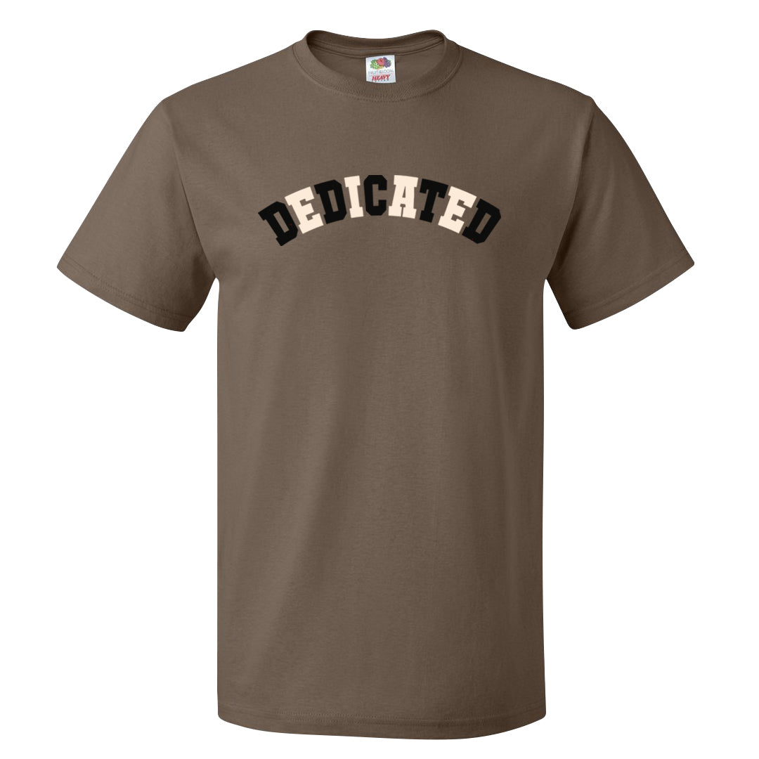 Dark Brown Retro High 1s T Shirt | Dedicated, Chocolate