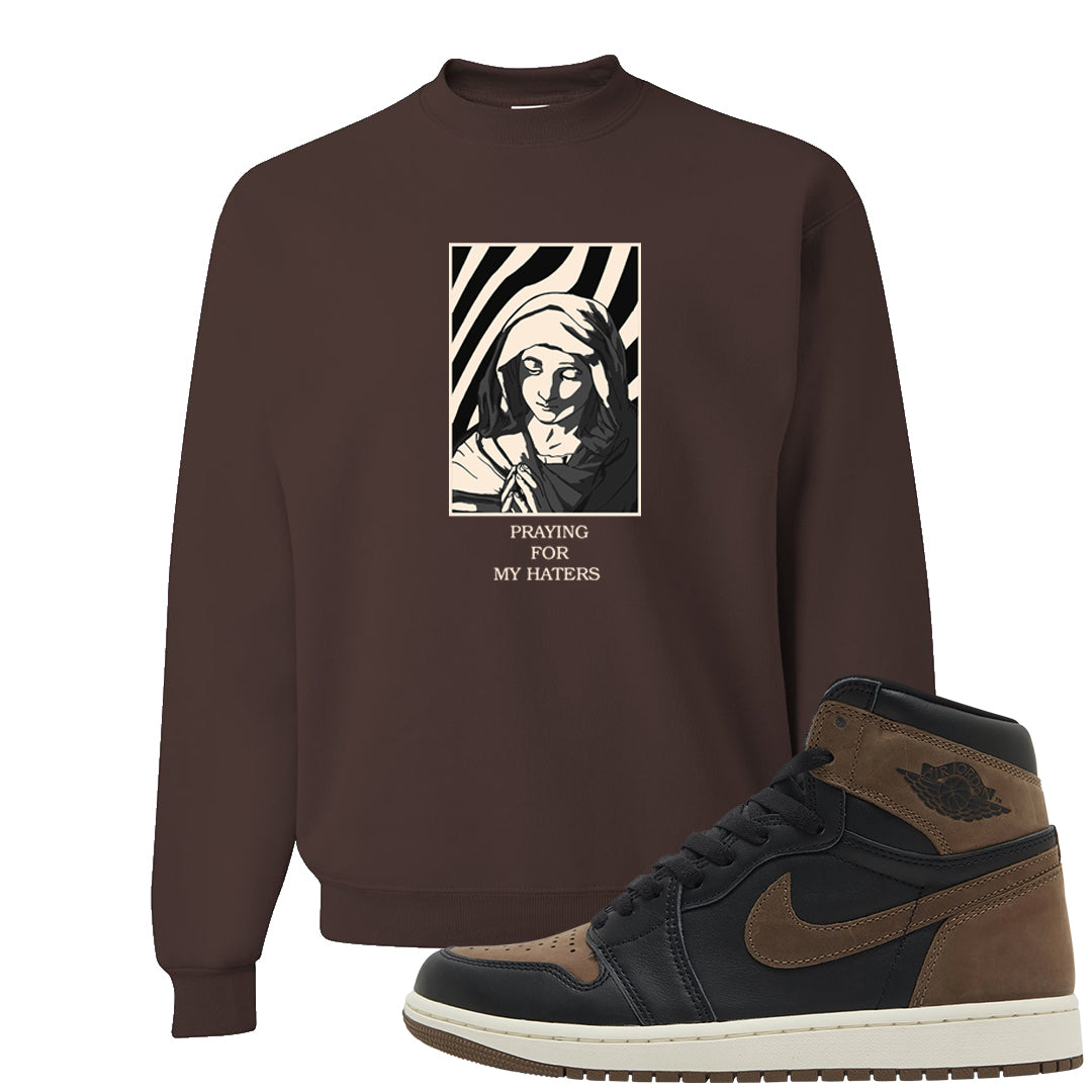 Dark Brown Retro High 1s Crewneck Sweatshirt | God Told Me, Chocolate