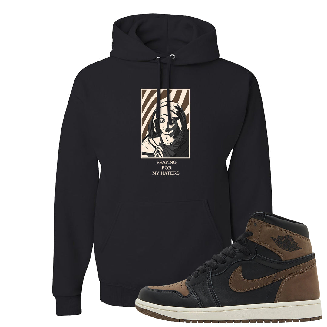 Dark Brown Retro High 1s Hoodie | God Told Me, Black