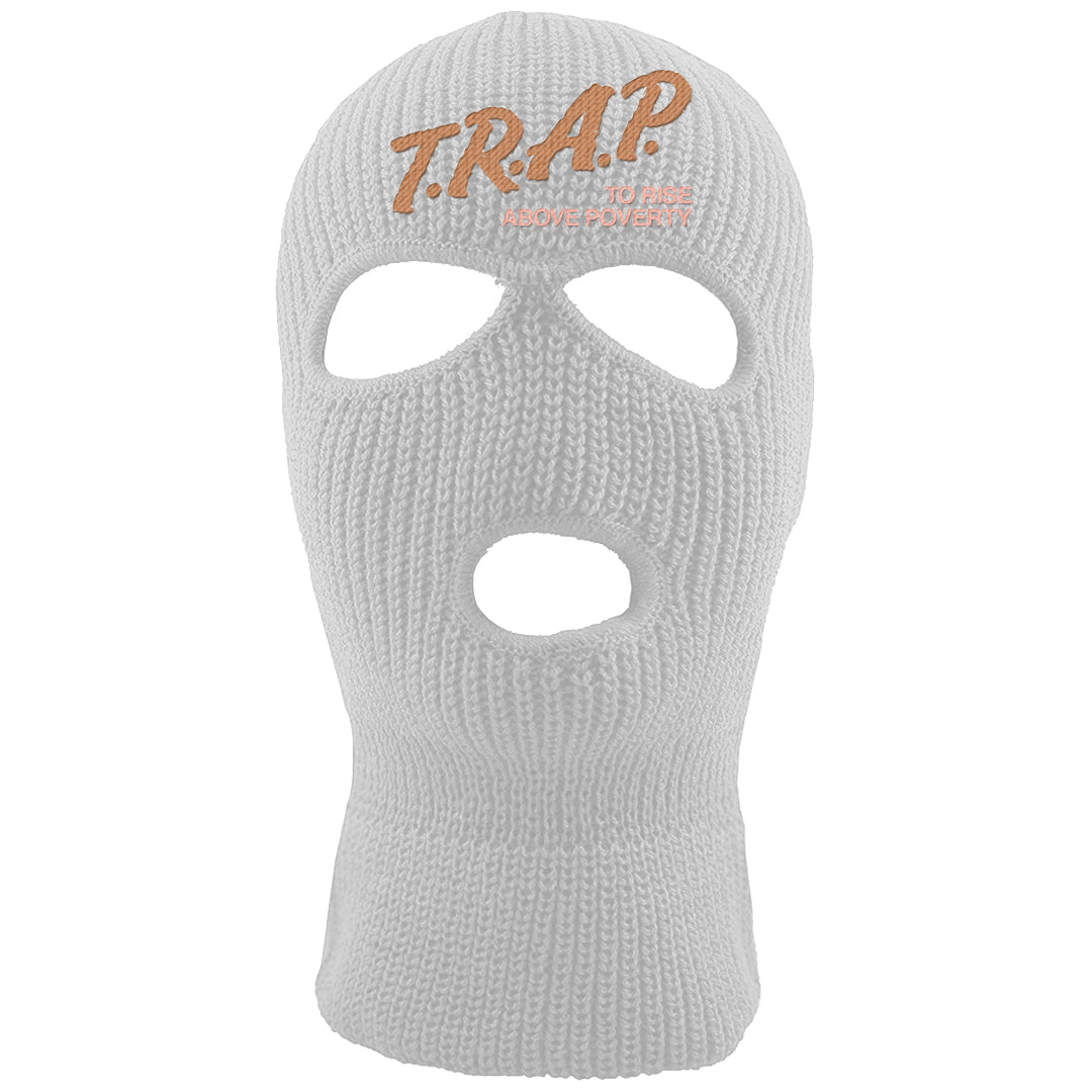 Retro High Praline 1s Ski Mask | Trap To Rise Above Poverty, White