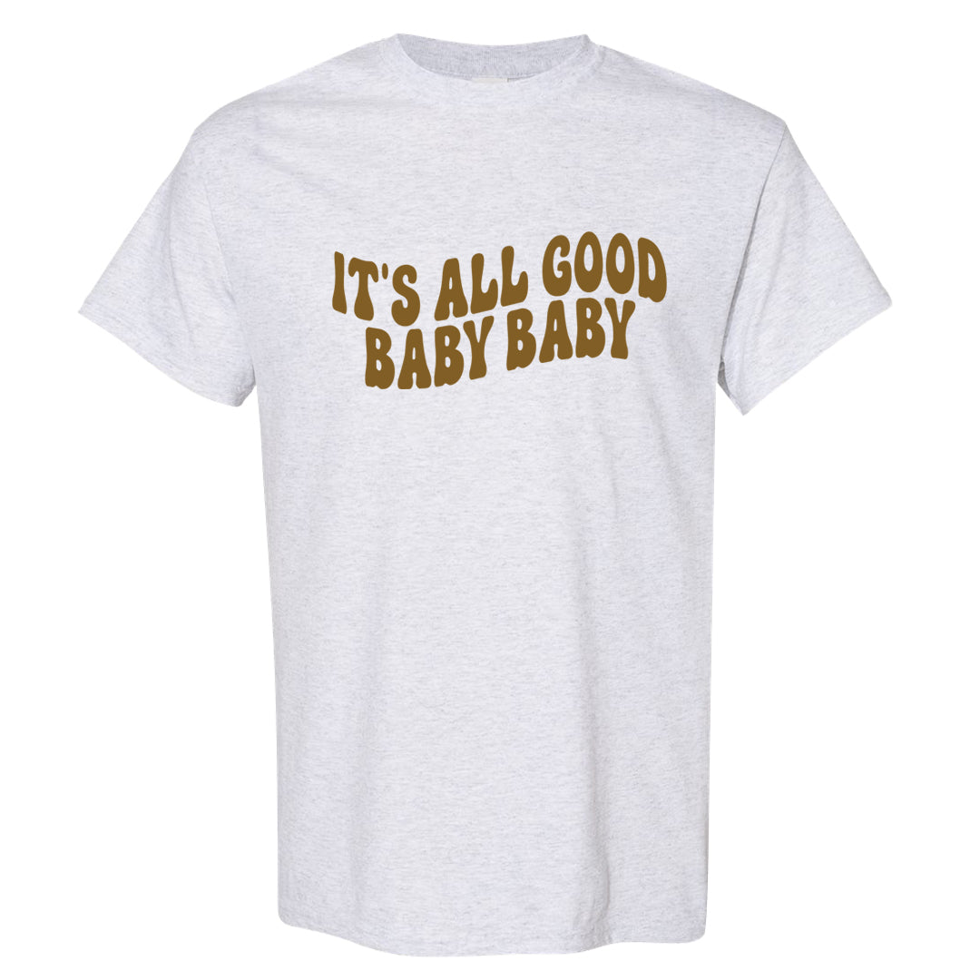 Metallic Gold Retro 1s T Shirt | All Good Baby, Ash