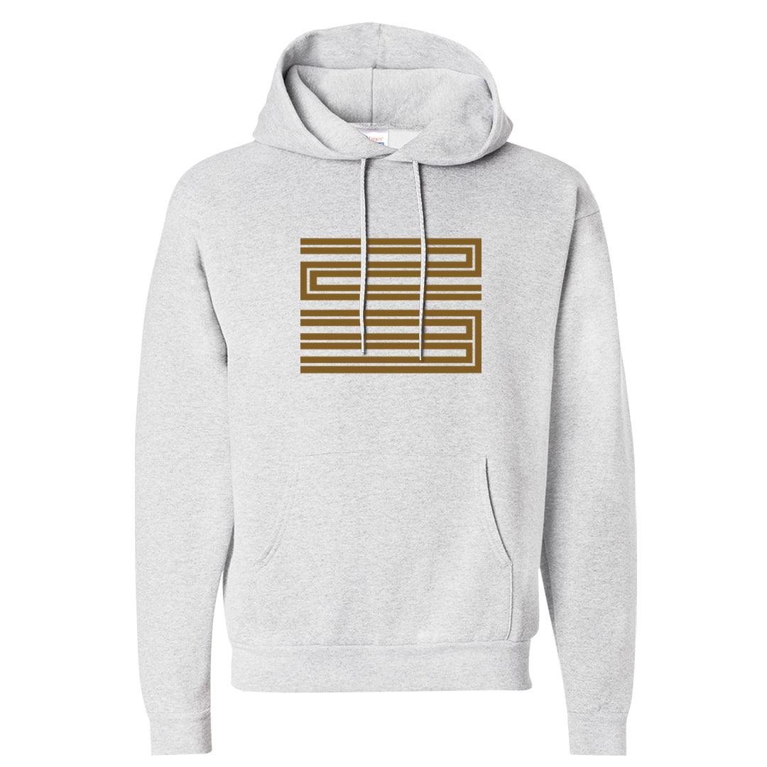 Metallic Gold Retro 1s Hoodie | Double Line 23, Ash