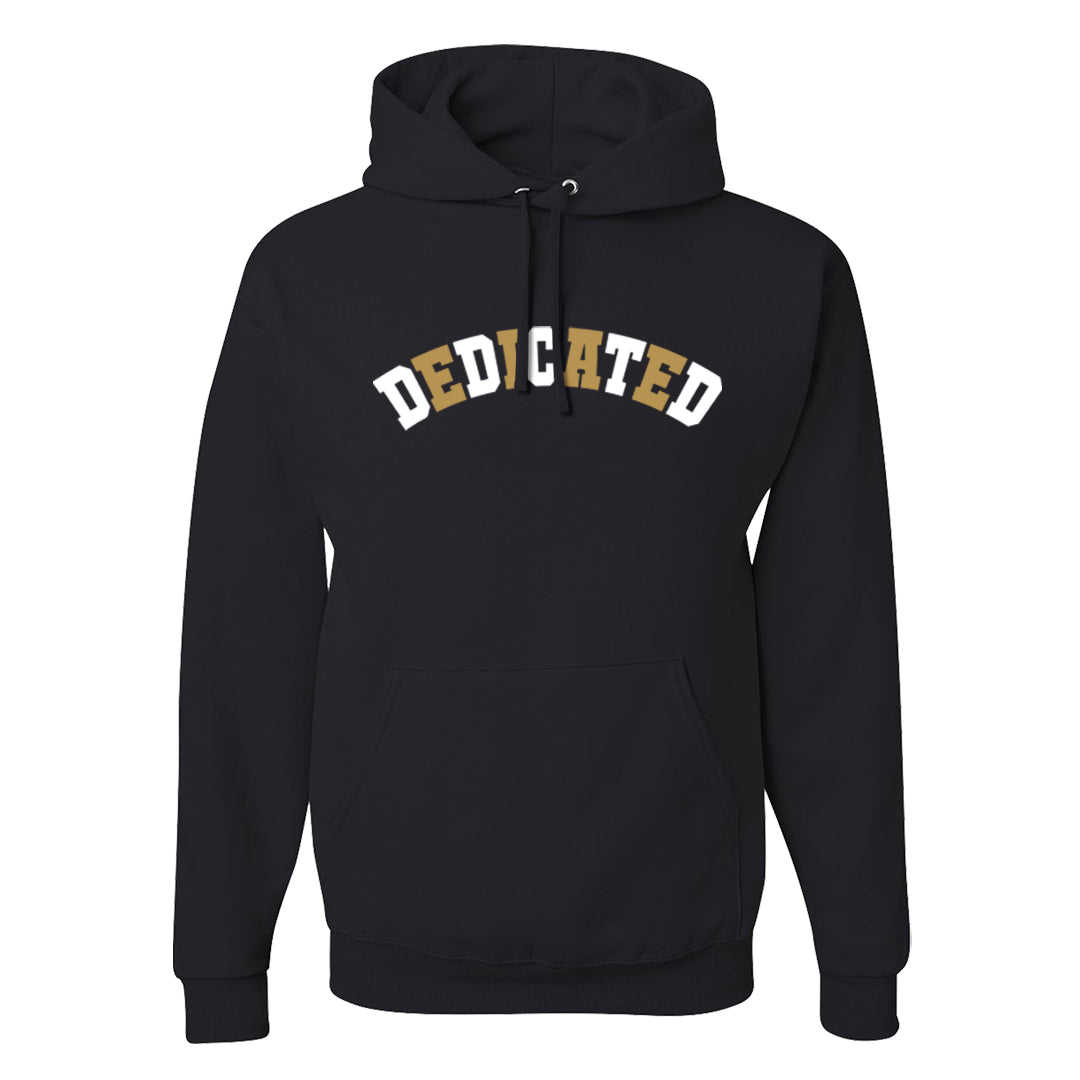 Metallic Gold Retro 1s Hoodie | Dedicated, Black