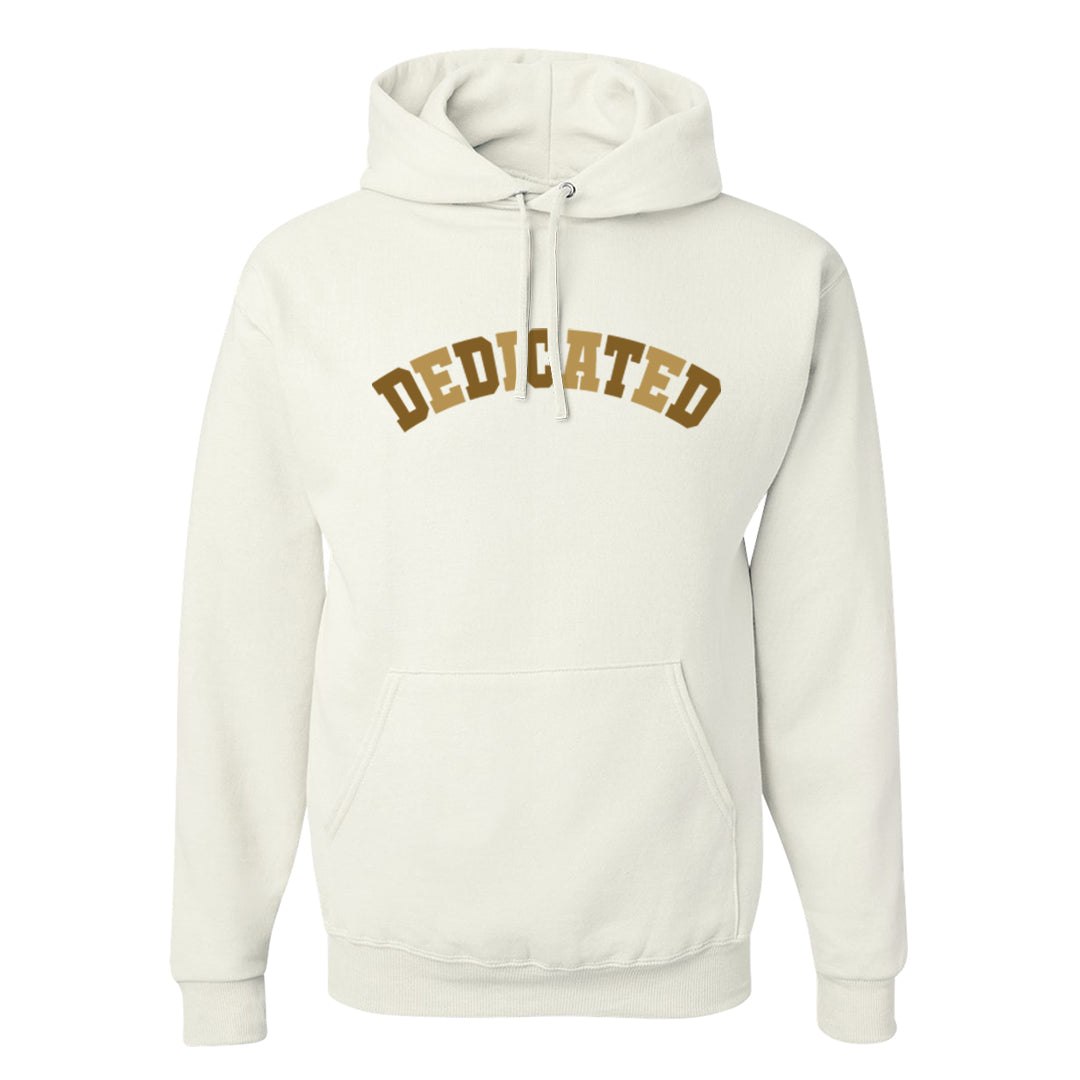 Metallic Gold Retro 1s Hoodie | Dedicated, White