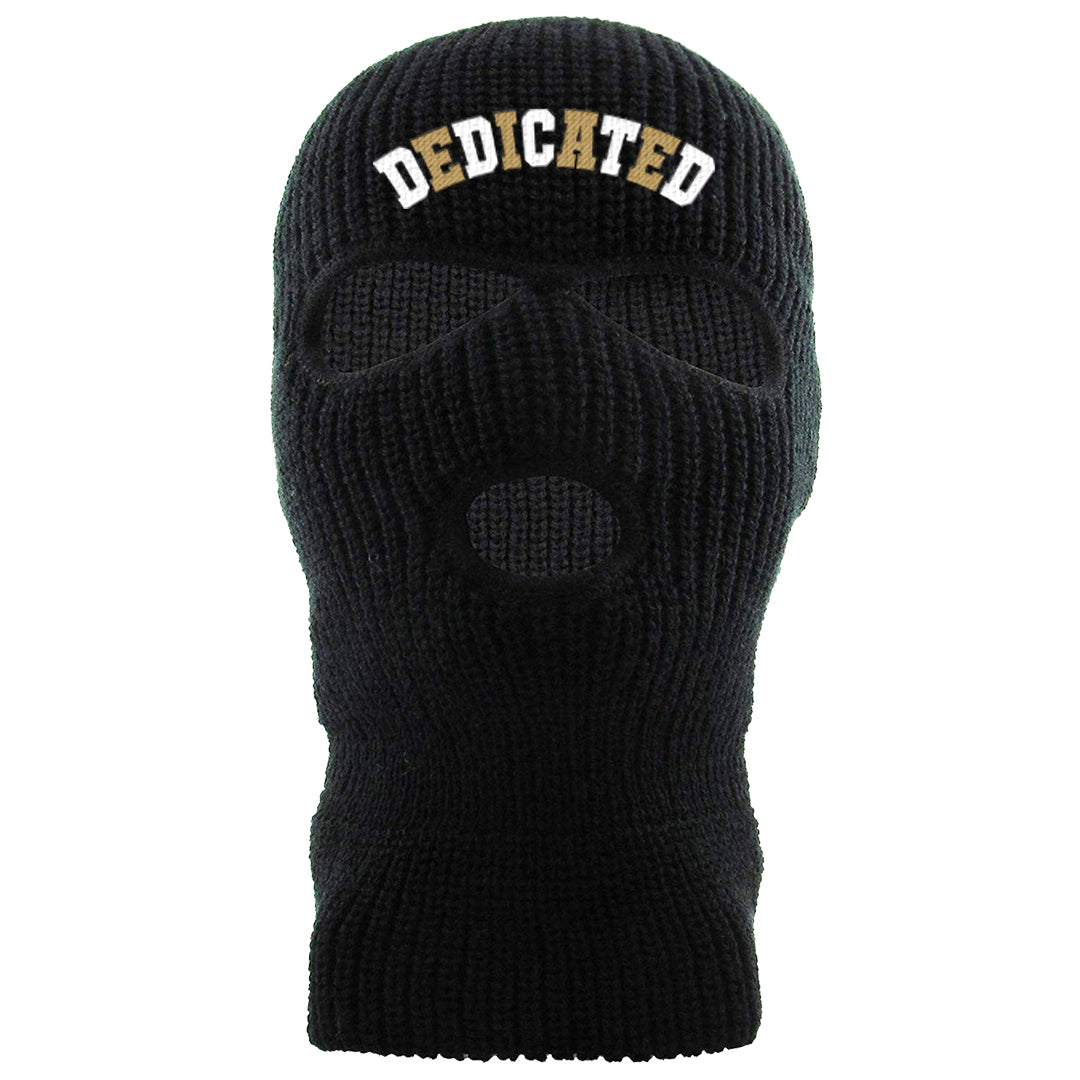 Metallic Gold Retro 1s Ski Mask | Dedicated, Black