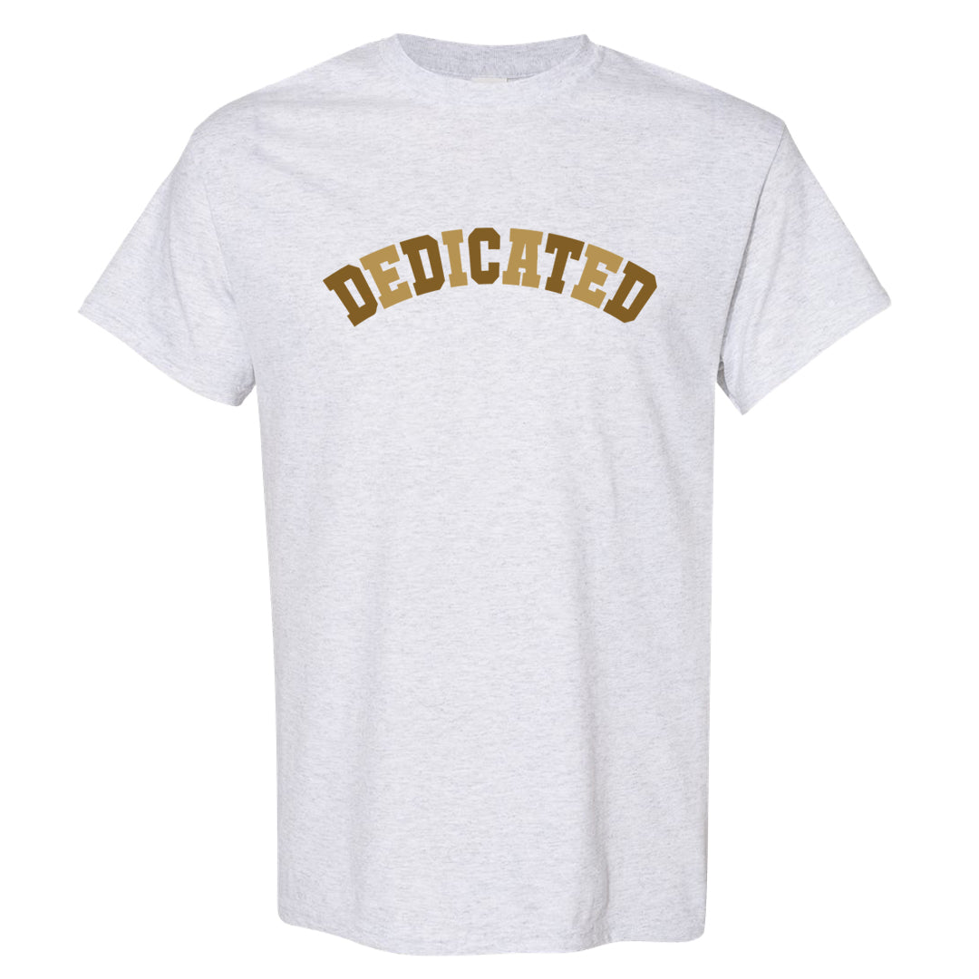 Metallic Gold Retro 1s T Shirt | Dedicated, Ash