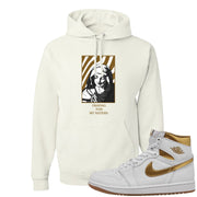 Metallic Gold Retro 1s Hoodie | God Told Me, White