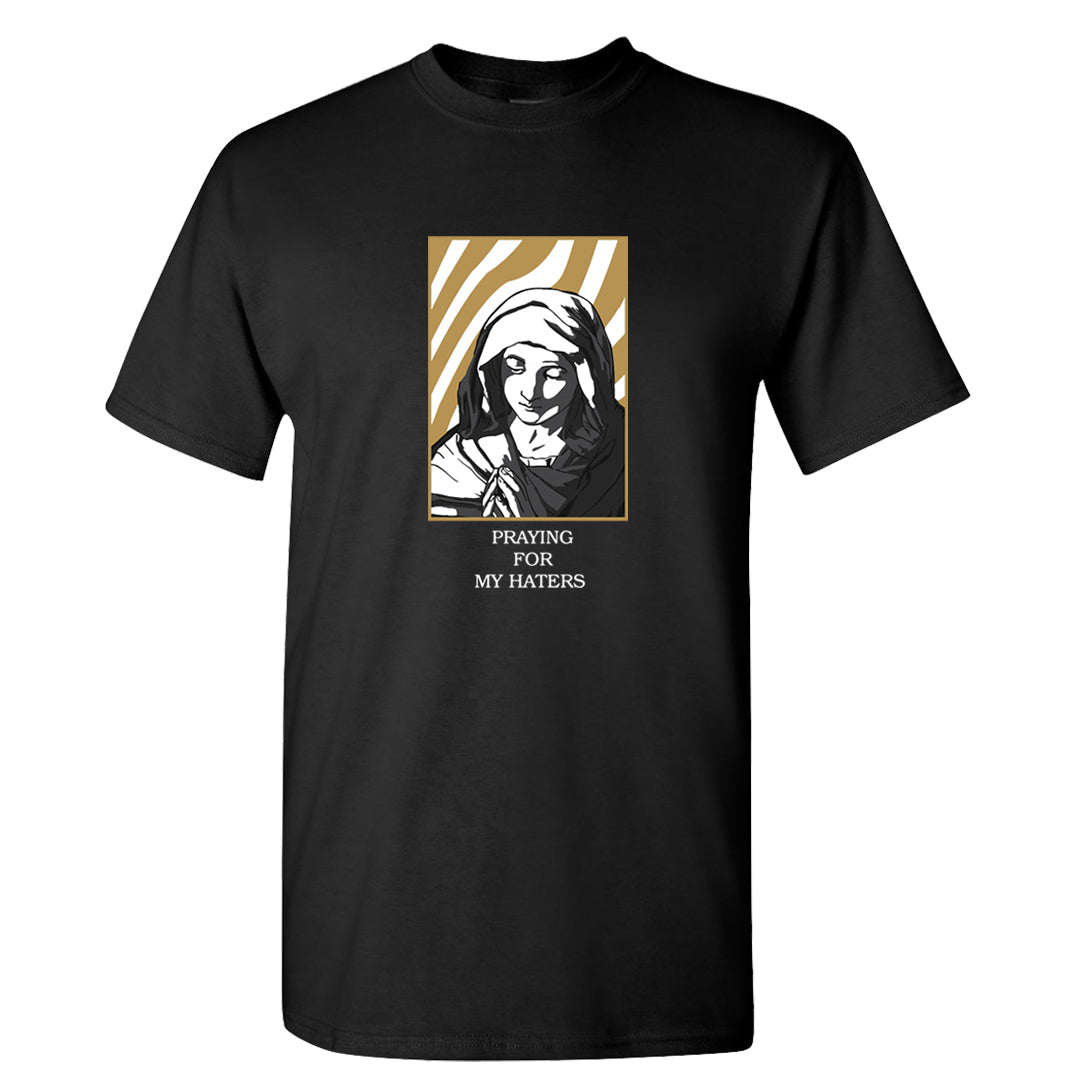 Metallic Gold Retro 1s T Shirt | God Told Me, Black