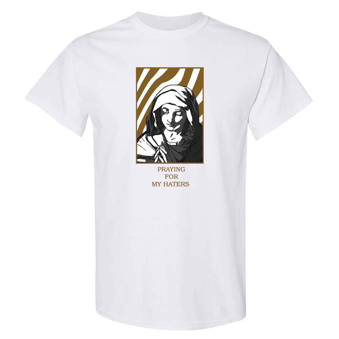 Metallic Gold Retro 1s T Shirt | God Told Me, White