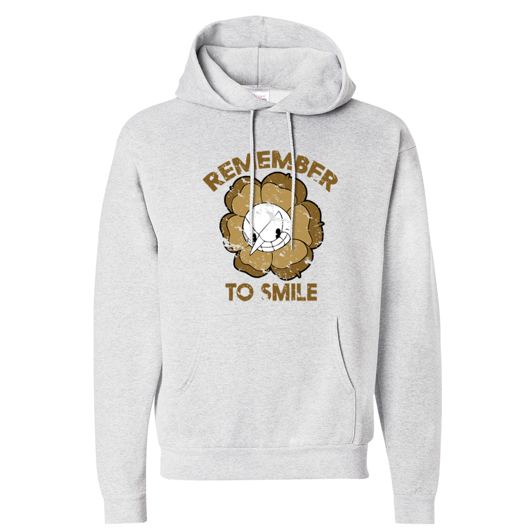 Metallic Gold Retro 1s Hoodie | Remember To Smile, Ash