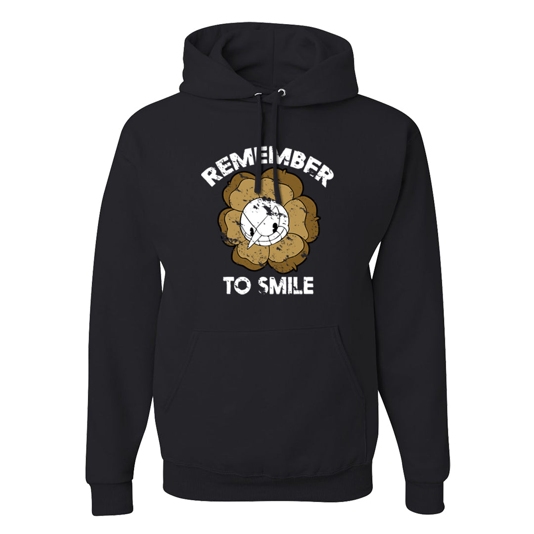 Metallic Gold Retro 1s Hoodie | Remember To Smile, Black