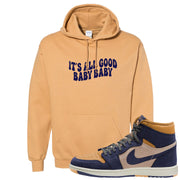 Sky J Purple 1s Hoodie | All Good Baby, Old Gold