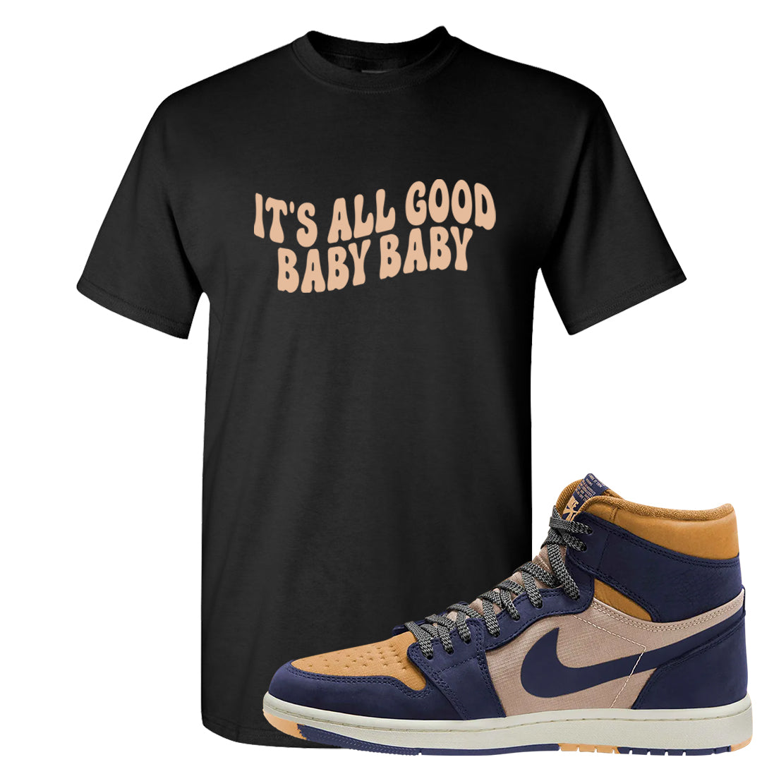 Sky J Purple 1s T Shirt | All Good Baby, Black