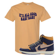 Sky J Purple 1s T Shirt | All Good Baby, Old Gold